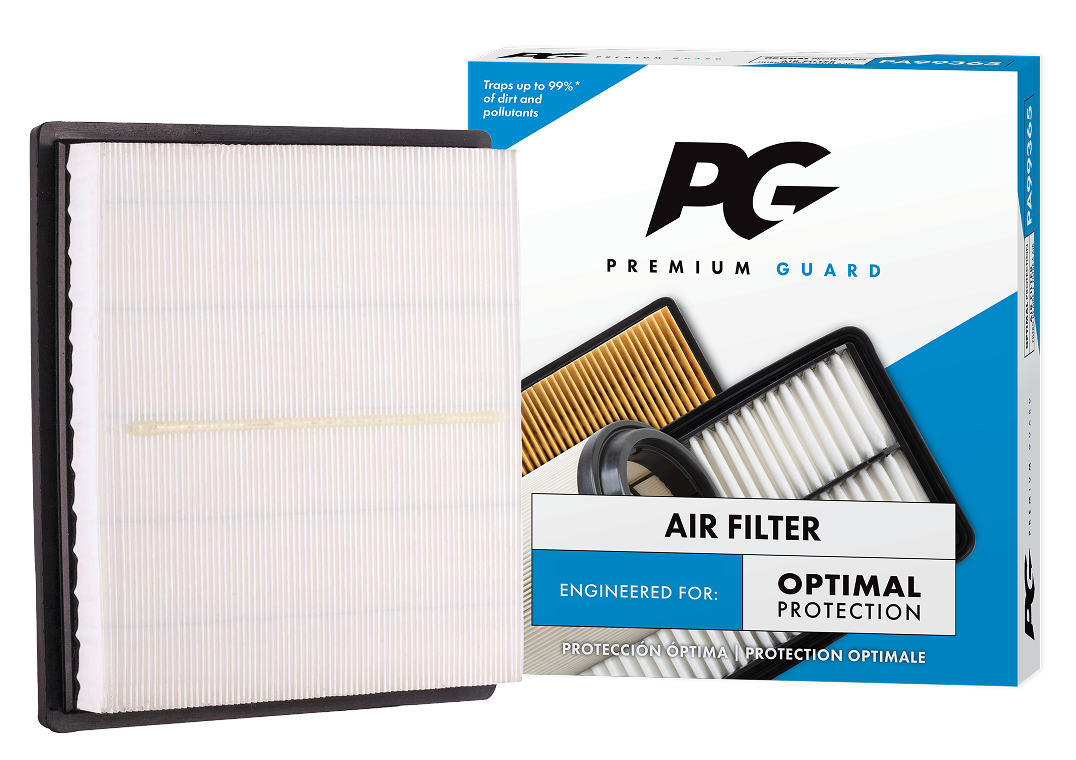 Premium Guard Air Filter packaging and filter